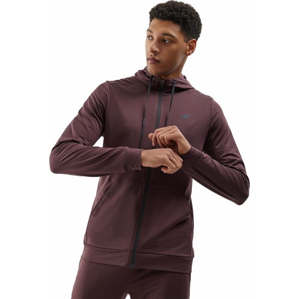 Bluza męska 4FWSS24TFSWM303 4F - brąz