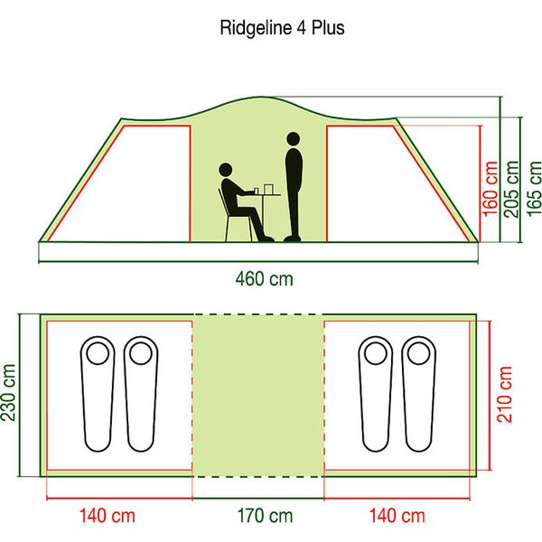 Namiot 4-osobowy Ridgeline 4+ Coleman