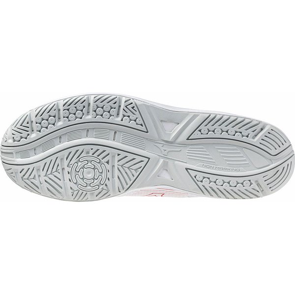 Buty halowe Cyclone Speed 4 Mizuno - White/Salsa/Black