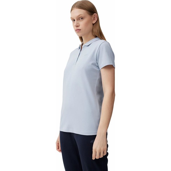 Koszulka damska polo 4FSS23TTSHF585 4F - niebieska