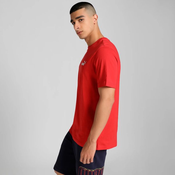 Koszulka męska Ess Small No.1 Logo Tee Puma - All Time Red