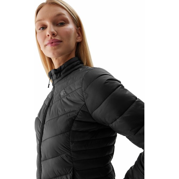 Kurtka puchowa damska 4FWSS24TDJAF350 4F - głęboka czerń