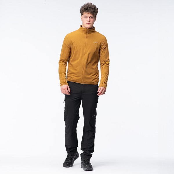Polar męski Damis II Full Zip Hi-Tec - Bronze Brown