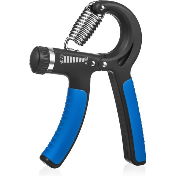 Ściskacz do rąk regulowany 10-40kg Gymtek - niebieski