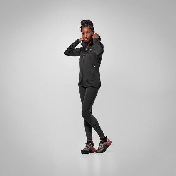 Bluza damska Puez Altavia Polarlite Salewa - black out