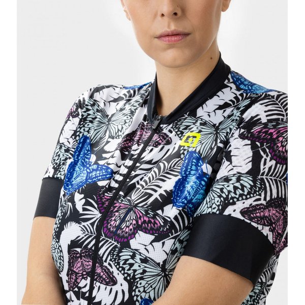 Koszulka rowerowa damska Vanessa Maglia Donna ALE - black