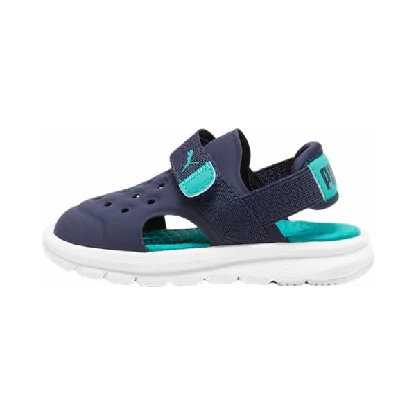 Sandały Evolve AC Inf Jr Puma - PUMA Navy-Sparkling Green-PUMA White