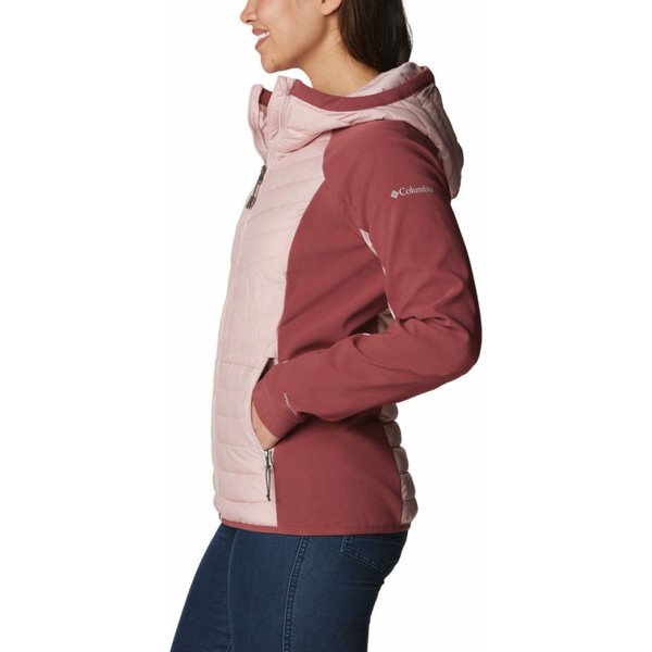 Kurtka damska Powder Lite Hybrid Hooded Columbia - Dusty Pink, Beetroot