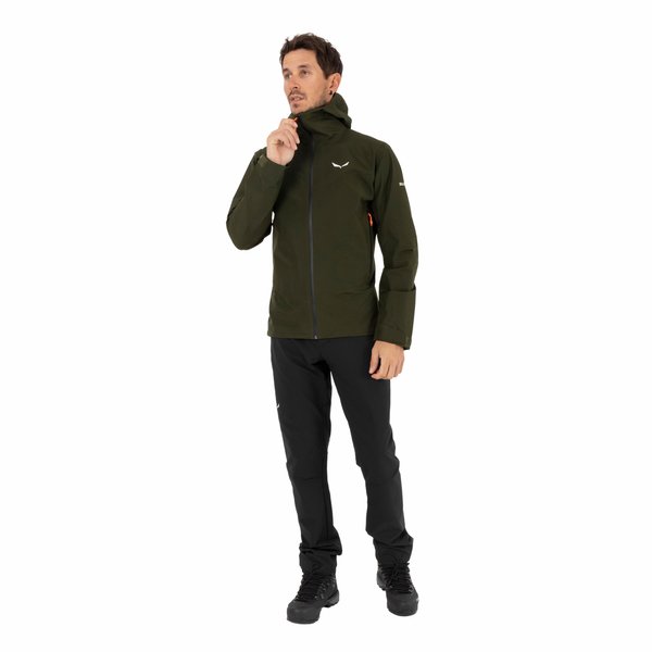 Kurtka męska Pues Gore-Tex Paclite Salewa - dark olive