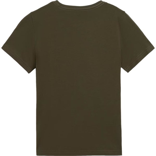 Koszulka juniorska ESS Small Logo Tee B Puma - Dark Olive