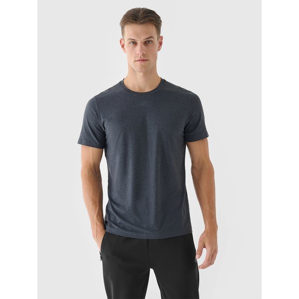 Koszulka męska TFTSM1003 4F - antracyt melanż