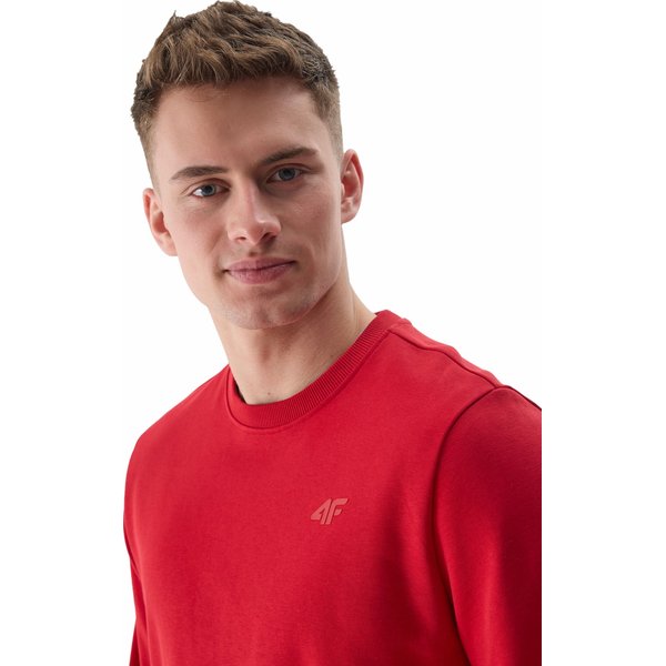 Bluza męska 4FWSS24TSWSM1181 4F - ciemna czerwień
