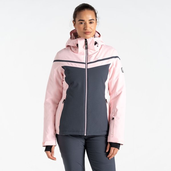 Kurtka narciarska damska Flurry Jacket Dare2B - Crystal rose/Ebony grey