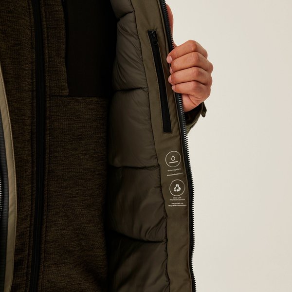 Kurtka puchowa męska Dallymoore Regatta - crocodile/black