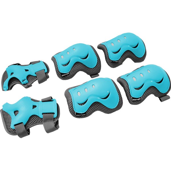 Zestaw ochraniaczy Multi 3szt. Sportvida - turkusowy/szary