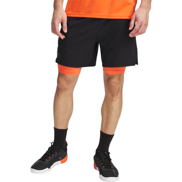 Spodenki męskie Vanish Woven 2w1 Under Armour - czarne