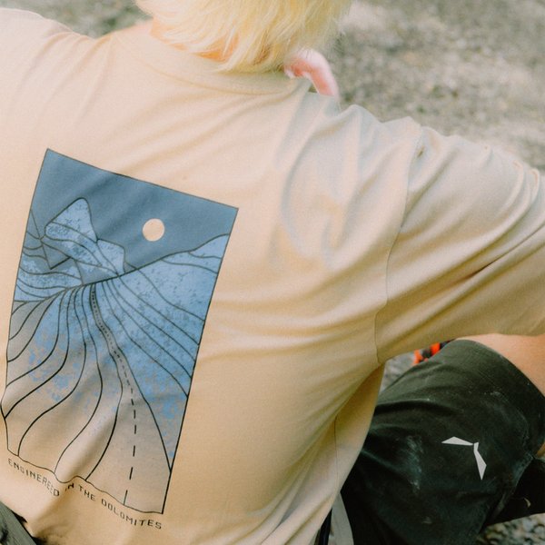 Koszulka męska Eagle Sunset Loose Salewa - quicksand