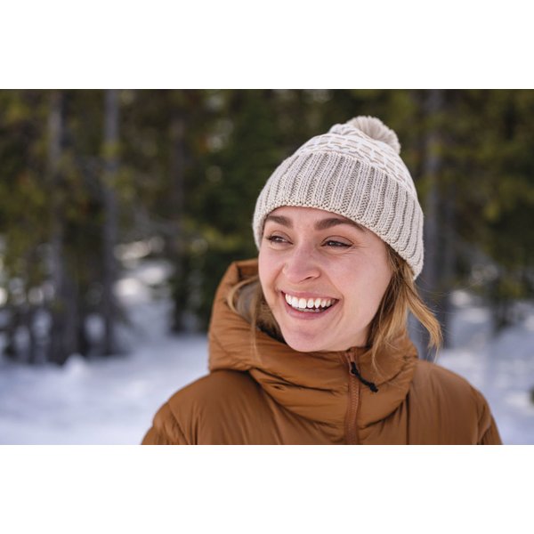 Czapka Sweater Weather Pom Beanie Columbia - Chalk Madras