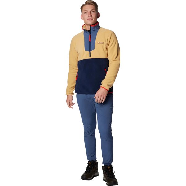 Bluza polarowa męska Sequoia Grove Half Zip Fleece Columbia - Light Camel, Dark Mtn, Coll Navy, Spicy Greenscape