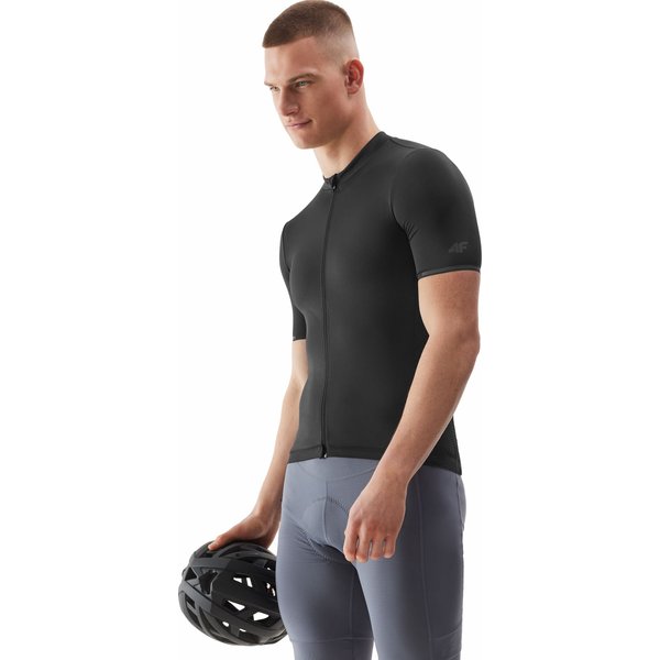 Koszulka rowerowa męska 4FSS24TFTSM484 4F - głęboka czerń