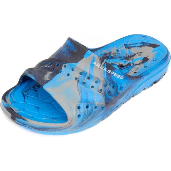 Klapki Patmos Jr Aqua-Speed - niebieski/szary/czarny
