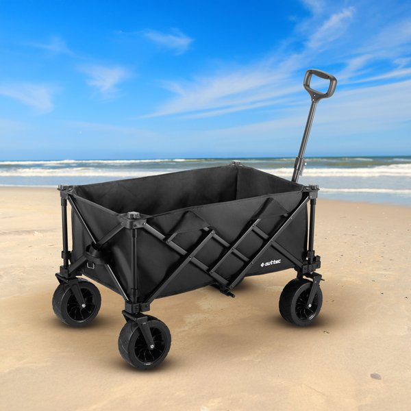 Wózek turystyczny, składany gumowe koła BlackRover 100L Outtec