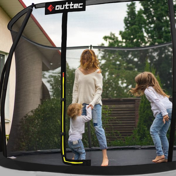 Trampolina Pumpkin 305cm 10ft Outtec - czarna/szara
