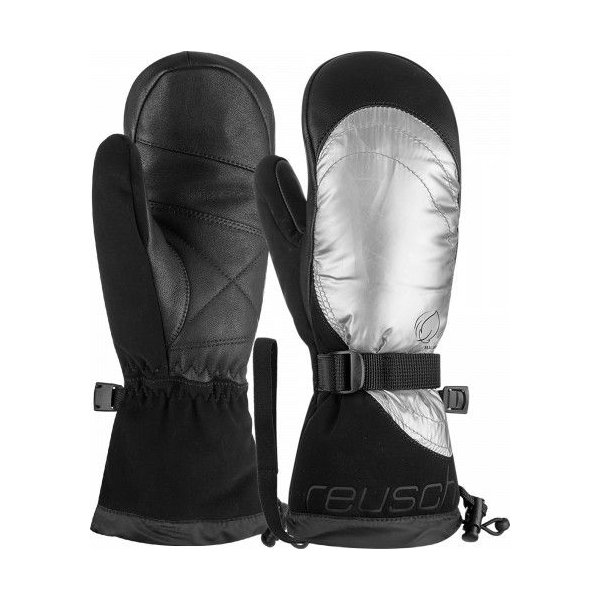 Rękawice narciarskie Yeta Mitten Reusch - srebrne/czarne