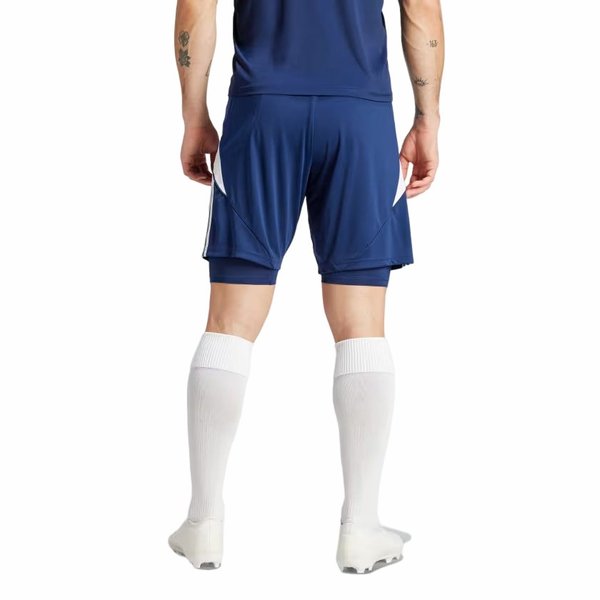 Spodenki męskie Tiro24 Training 2w1 Adidas - niebieskie