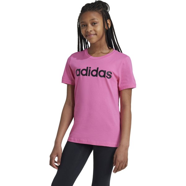 Koszulka juniorska Essentials Linear Logo Cotton Slim Fit Tee Adidas