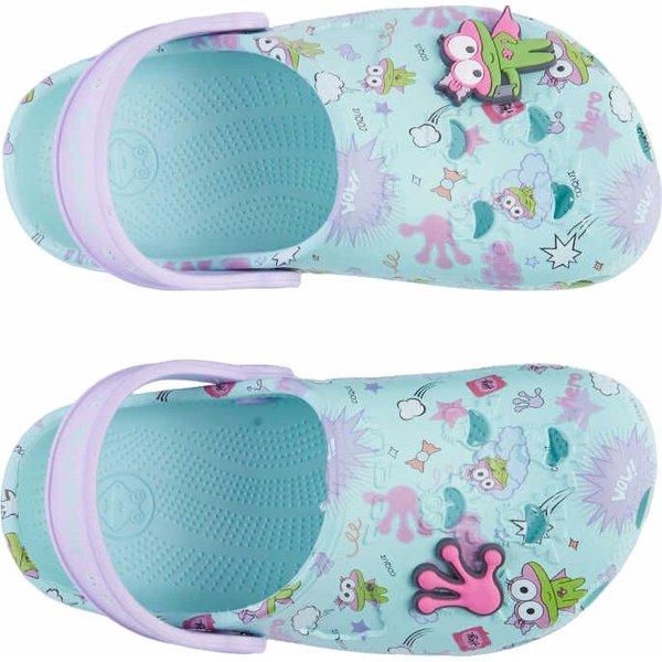 Chodaki Little Frog z przypinką Jr Coqui - lila/mix