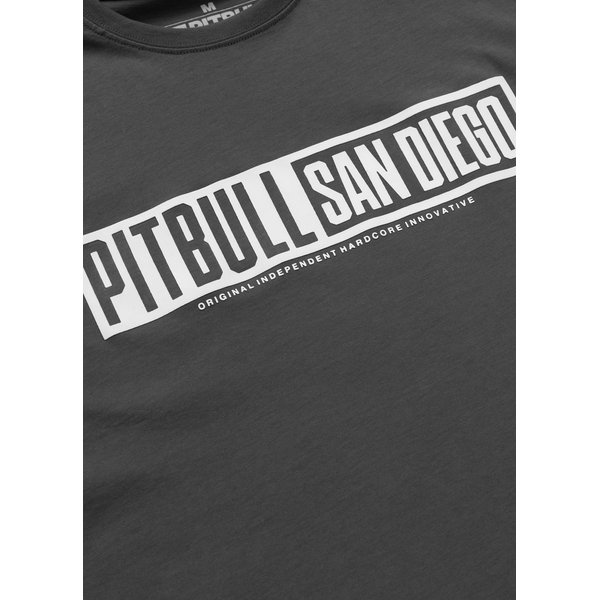 Koszulka męska Eighty Nine Dog Pitbull West Coast - szary