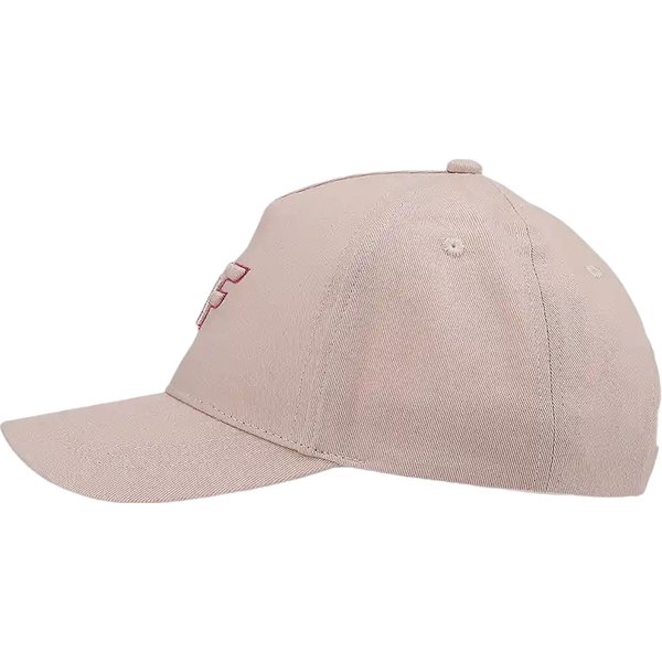 Czapka z daszkiem juniorska ACABU388 4F - pudrowy koral