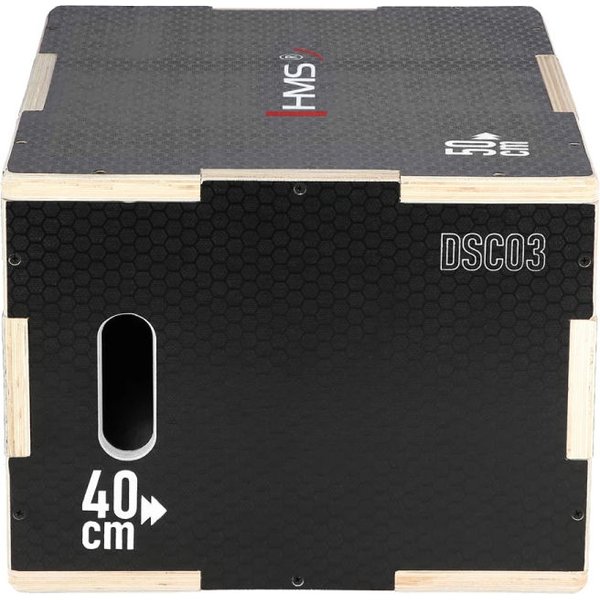 Skrzynia plyometryczna drewniana, crossfit DSCO3 HMS