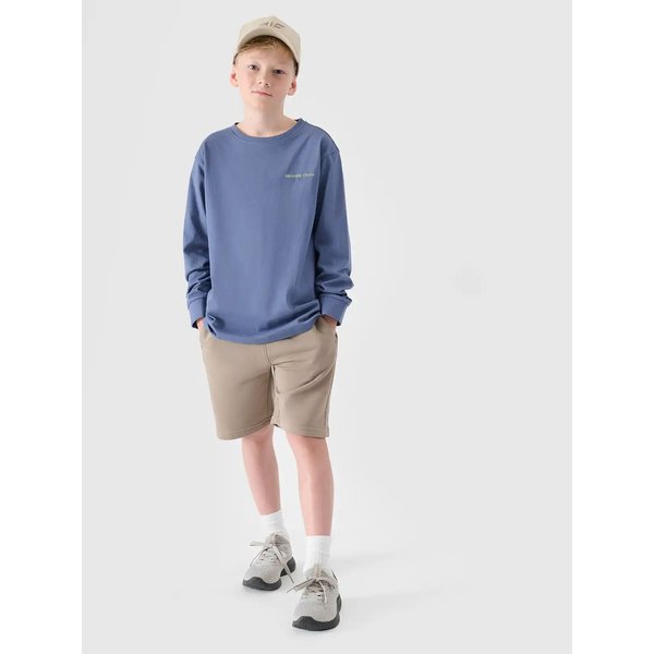 Longsleeve chłopięcy TLONM421 4F - niebieski