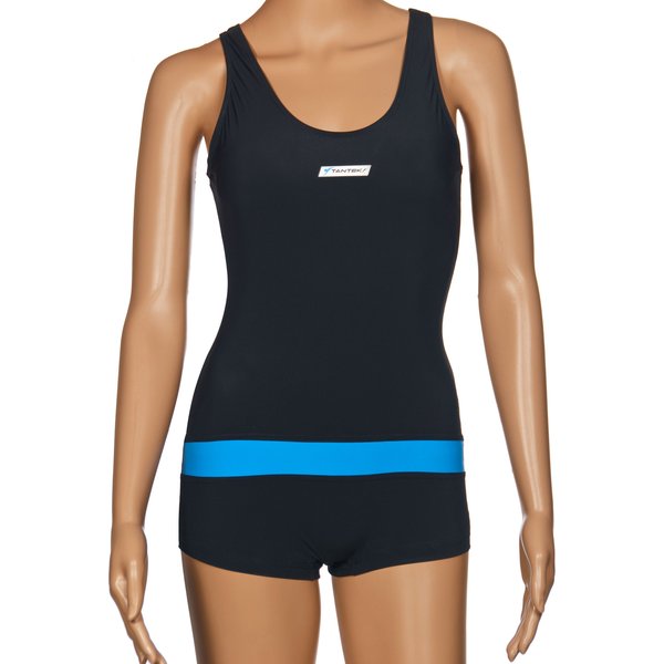 Strój kąpielowy damski spodenkowy SK0021 Stanteks - czarno-niebieski