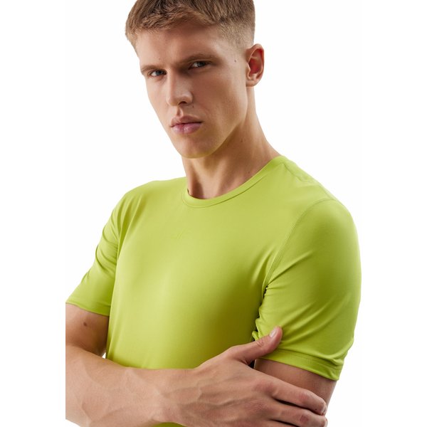 Koszulka męska 4FWSS24TFTSM600 4F - soczysta zieleń