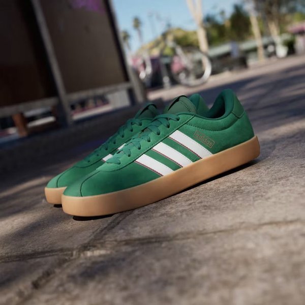 Buty VL Court 3.0 Leather Adidas - zielone