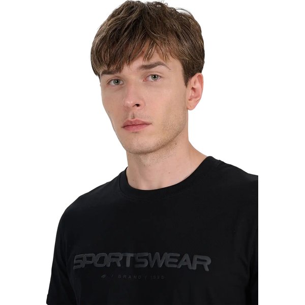 Koszulka męska TTSHM2962 4F - głęboka czerń