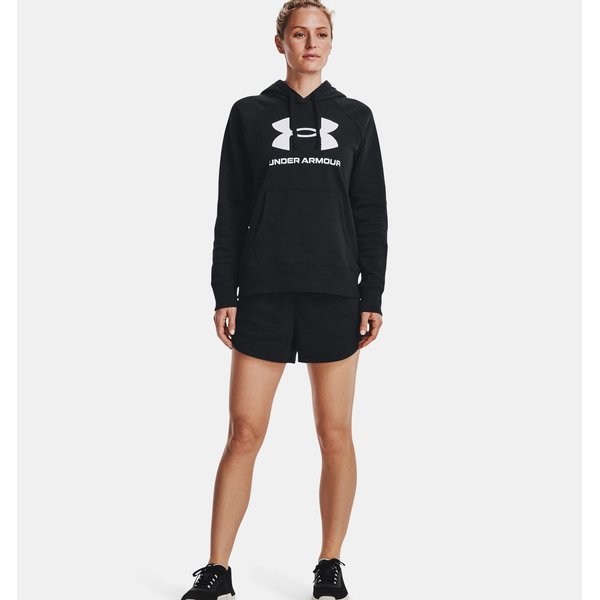 Spodenki damskie Rival Fleece Under Armour - czarny