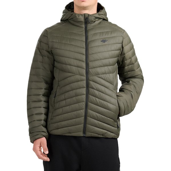 Kurtka puchowa męska M0935 4F - khaki