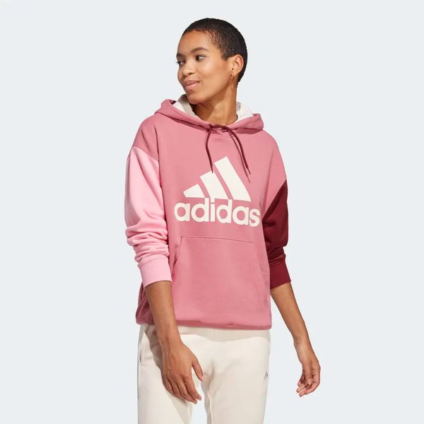 Bluza damska Essentials Big Logo Oversized Adidas - różowa