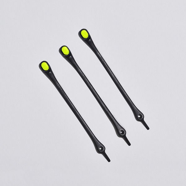 Sznurówki elastyczne 2.0 Hickies - black/neon yellow