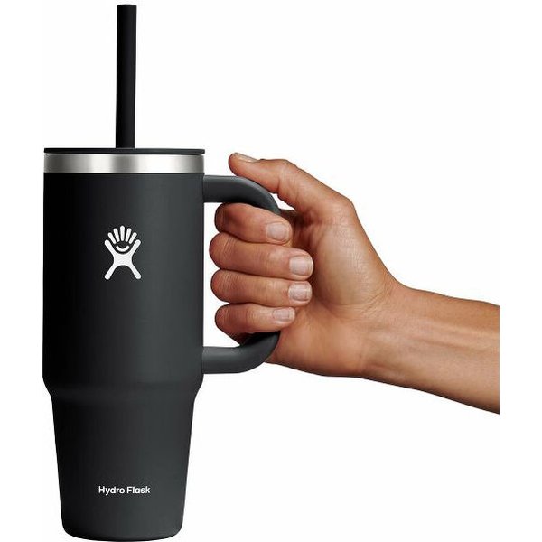 Kubek ze słomką All Around Travel Tumbler 710ml Hydro Flask - czarny
