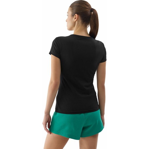 Koszulka damska 4FWSS24TTSHF1163 4F - głęboka czerń