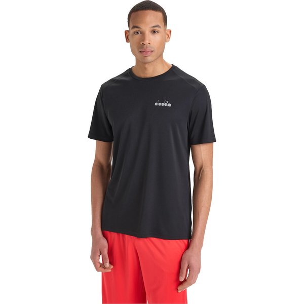 Koszulka męska SS Run Diadora - czarny