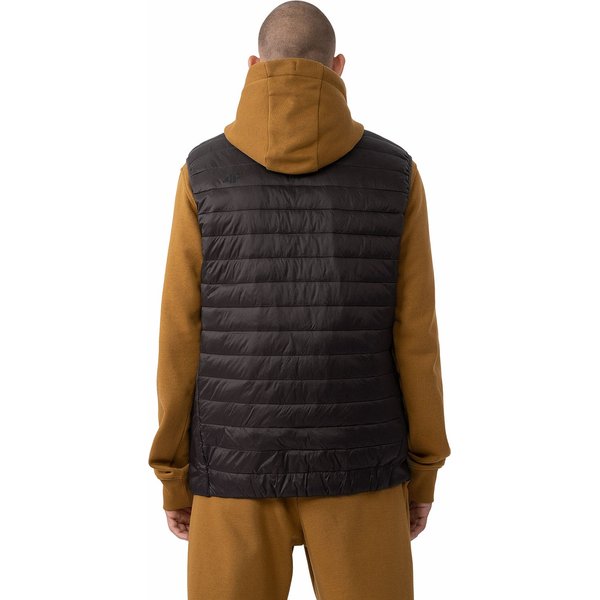 Kamizelka męska 4FAW23TVESM062 4F - ciemny brązowy