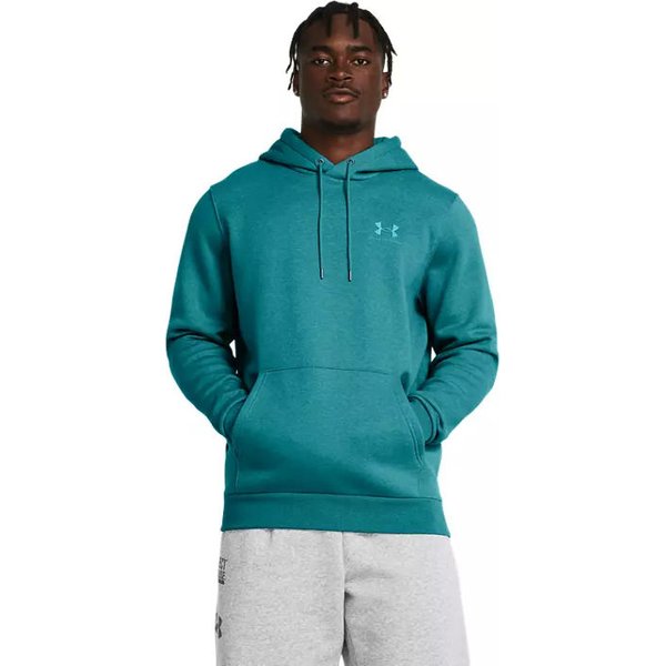 Bluza męska Essential Fleece Hoodie Under Armour - turkusowa
