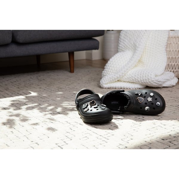 Chodaki Classic Fuzz-Lined Clog Crocs - black/black