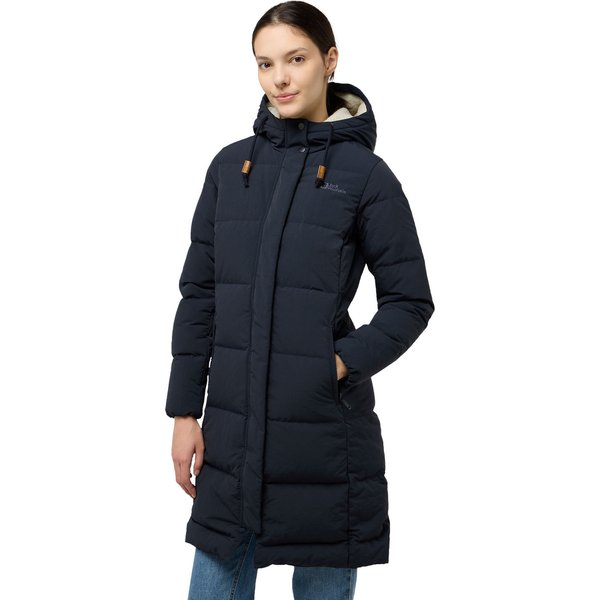 Płaszcz puchowy damski Nordlicht Jack Wolfskin - dark navy